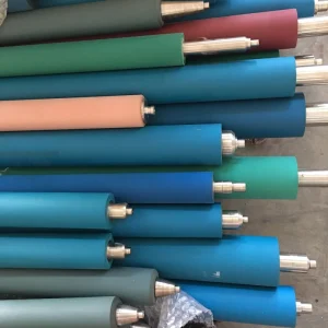 Factory Price Customized Silicone PU Rubber Covered Roller Industrial Machine High Temperature Resistance Professional Cutting