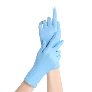 Factory Price Disposable Nitrile Gloves Waterproof Blue Nitrile Exam Gloves for Lab Medical Tattoo Food Processing Beauty Salon