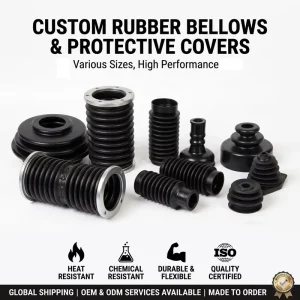 Factory Professional OEM ODM Molded Shock Absorber Rubber Bellow Dust Cover Seal Sleeve in Competitive Price