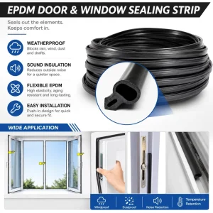 Factory Rubber Gasket EPDM Seal Strip for Aluminum Alloy Doors and Windows Frames