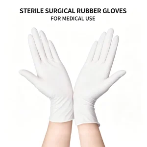 Factory Sterile Rubber Latex Surgical Gloves Powder Free EO Sterile Disposable Surgical Gloves for Malaysia Indonesia