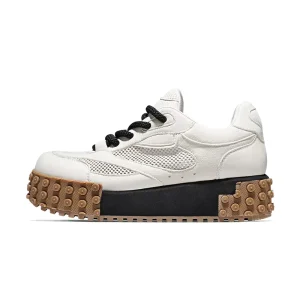 Factory Summer Sports Shoes Fashion Anti Slip Mesh Lightweight Thick Sole Breathable Casual Running Shoes