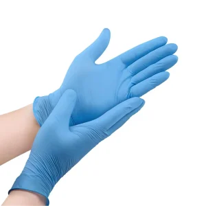 Factory Supply 3.5mil 9inch Disposable Blue Exam Nitrile Gloves Powder free