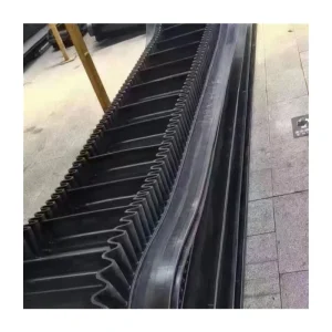 Factory Supply Heat Resistant Customized Industrial Corrugated Sidewall Rubber Conveyor Belt Anti Bacterial