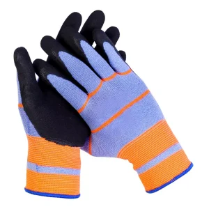 Factory Supply Logistics China Rubber Coated Red Elastic Labor Handling Goods Construction Site Work Protective Gloves