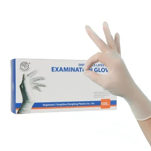 Factory Supply Rubber Latex Examination Gloves Bulk Disposable Medical Inspection Gloves