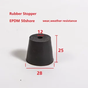 Factory Supply Wear-Resistant Rubber Feet Stoppers with One Hole