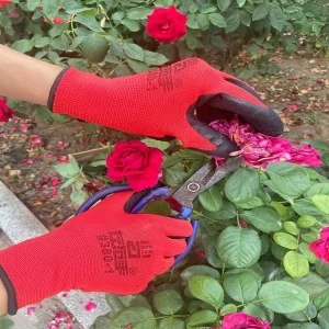 Factoryshop Latex Crinkle Wrinkle Coated Reusable Working Labor Work Safety Protective Rubber Gloves for Gardening Household