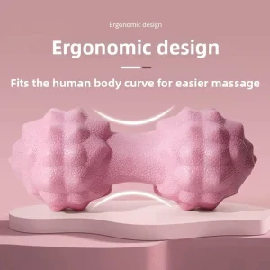 Fascia Ball Foot Massage Lumbar Back Muscle Relaxation Yoga Fitness Ball Neck Arch Supporting Peanut Ball Thermoplastic Rubber