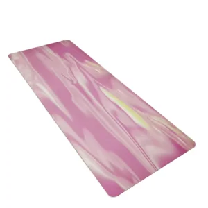 Fashion Pattern Marble Texture PU Natural Rubber Anti Slip Elastic Sweatproof Exercise Training Fitness Studio Practice Yoga Mat