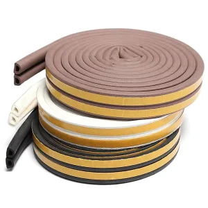 Feizhe Auto Door Window Seal Rubber Gasket Aluminum Sealing Strip Double Glazing Replacement PVC Window Gasket Black Cutting
