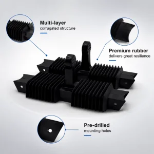Fine Adjustment Rubber Bellows Cover Telescopic Rubber Protective Boot