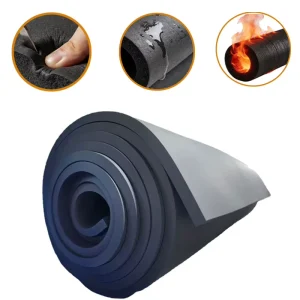 Fire Resistant Eco Friendly Rubber Foam Insulation Board for Thermal Acoustic Insulation Industrial Warehouse Exterior