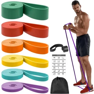 Fitness Anti slip Elastic Resistance Band Resistance Band Home Sports Custom logo Stretching Band
