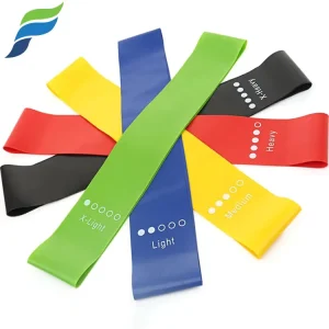 Fitness High Elastic Stretch Custom Logo Yoga TPE Latex Mini Resistance Bands Custom Color Sport Use OEM ODM C19 2