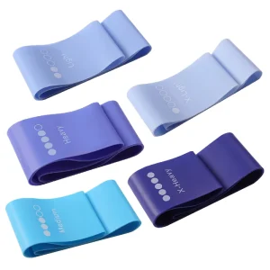 Fitness Pilates Ankle Body Strength Training Workout Elastic Bands Kit Latex Rubber Loop Resistance Band