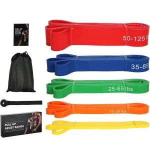 Fitness TPE Adjustable Elasticity Breathable Resistance Bands Power Exercise Stretch Pull Assisted Band 1 Year Warranty