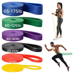 Fitness TPE Resistance Bands Yoga Pilates Elastic Stretching Band Gym Workout Home Exercise Fitness Bands Set Body Building