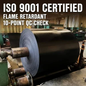 Flame Retardant Underground Mining Rubber Belt with ISO/DIN Standard for Safety Protection