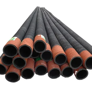 Flange high pressure rubber hose for mud suction and discharge pipe with steel wire core for oil transportation low pressure