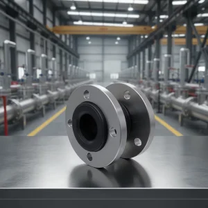 Flanged Pipeline Bellows Compensator EPDM Flexible Rubber Expansion Joint