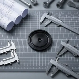 Flat Cylinder Floating Stopper Damper with Oil-Resistant NBR EPDM Seal Kit AS568 PG
