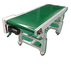 Flat Mini PVC Belt Conveyor Equipment Ball Transfer Conveyor Auto Assembly Conveyors