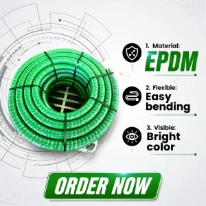 Flexible Large-Diameter EPDM Rubber Suction Hose for Water, Pump Stations, Construction, and Agricultural Irrigation