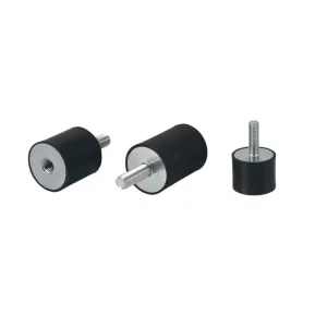 Flexible Natural Rubber and Metal Anti-Vibration Buffer Pad Shock Absorber for Laboratory and Industrial Use, -40 to 80°C