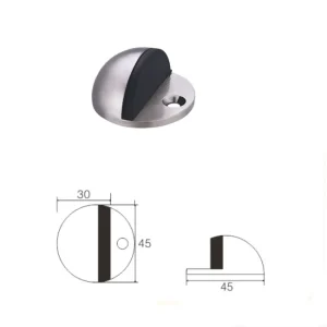 Floor Mounted Door Stops Stopper With Round Base Rubber
