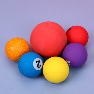 Fluorescent Hollow Natural Rubber Sports Toy Bouncing Ball