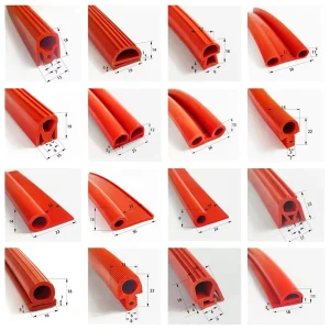 Food Grade E-Type Silicone Seal Strip Heat and Cold Resistant Extruded Gasket for Steamer and Oven Doors