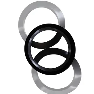 Food Grade Fluorosilicone Rubber Sealing Gasket 75mm Odorless Black Seal Ring Pad