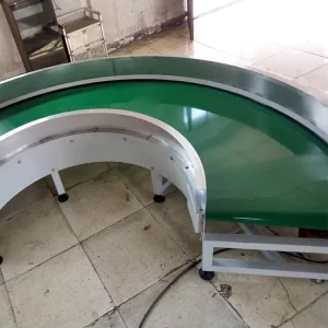 Food grade Green High temperature Resistant PU Rubber Conveyor Belt Supports Variable Speed and Customization