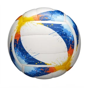 For AVP Splatter Paint Volleyball Official Size Butyl Rubber Bladder Adult Use Blue White Yellow
