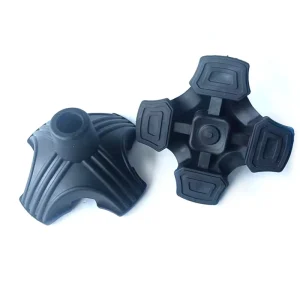 Four-Corner and Hexagonal Self-Adhesive Rubber Foot Pads for Walking Sticks