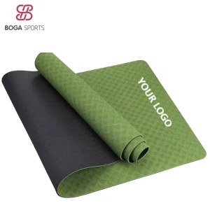 Free Sample Custom Printed Eco friendly TPE Yoga Mats Logo Gym Durable Yoga Mats Long Travel Non Slip Yoga Mat Set With Logo