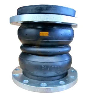 Free Sample Double Sphere Expansion Joint Rubber Bellows with Flange Minimum Order 1 Piece