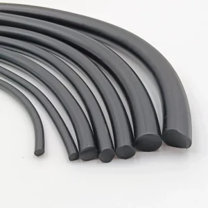 Free Sample NBR Silicone EPDM FKM Oring Cord Rubber Sealing Strip Solid Round Square Solid Rubber Cord