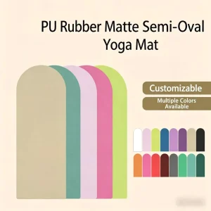 Frosted Cream Non Toxic Nature Rubber Yoga Mat High Resiliency Odorless Training Rug Superior Grip Non Slip Fitness Mat