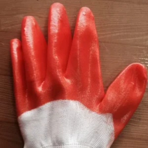 Full Hanging PVC Rubber Gloves with Anti Slip Function Labor Safety Gloves