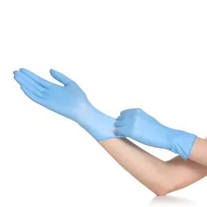 G945TL Blue Food Grade Nitrile Rubber Gloves for Screen Anti static Industrial Machinery Repair Labor Protection