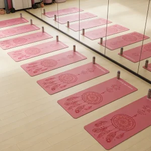 GYM Mat Yoga Eco Friendly High Quality Body Aligning PU Rubber Yoga Mat Customizable