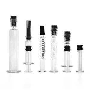 Glass Pre fillable Syringes with Rubber Stopper 1ml Pharmaceutical