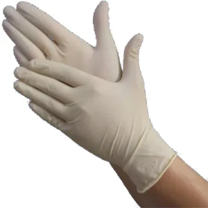 Good Quality Disposable Rubber Examination Gloves Medical Use Waterproof Anti Slip Sizes S M L
