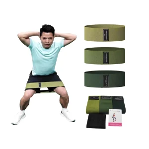 Green Home Workout Pilate Fabric Loop Bands Hip Resistance Yoga Booty Fitness Band Bandas De Resistencia