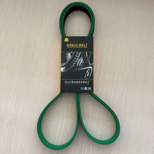 Green Rubber Large Intensity V-Ribbed EPDM Rubber Belt Custom Cutting Low-Noise Anti-Slip High Transmission Efficiency