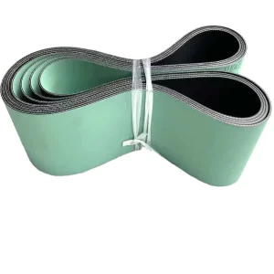 Green and Yellow Nylon Rubber Flat Transmission Belt 20mm 30 Groove Teeth 10 for Packing Machine Standard