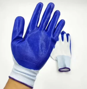 Guantes Work and Protection Gloves 13 Gauge Nylon Nitrile Coated Work Hand Glove