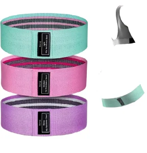 Gym Equipment Set Latex Elastic Polyester Fabric Rubber Loop Exercise Resistance Bands for Workout Stretch Fitness Use